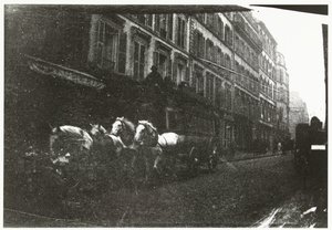 Street Scene with Horses and Carriage in Paris by George Hendrik Breitner