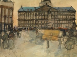 Town Hall in Amsterdam by George Hendrik Breitner