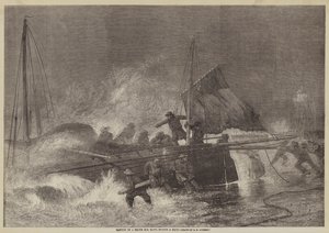 Launch of a North Sea Yawl during a Gale by George Henry Andrews