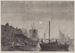 Peter-Boats at Old Lambeth by George Henry Andrews