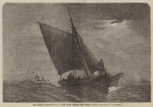 The British Fisheries, No 3, Stow Boats Fishing for Sprats by George Henry Andrews