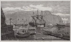 The Canadian Lumber Trade, Timber Coves at Quebec by George Henry Andrews