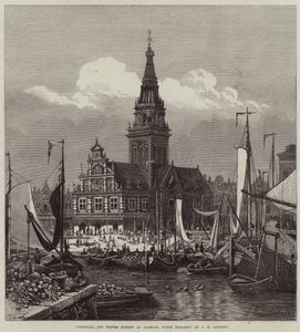 Townhall and Butter Market at Alkmaar, North Holland by George Henry Andrews