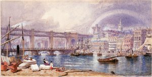 View of Newcastle upon Tyne by George Henry Andrews