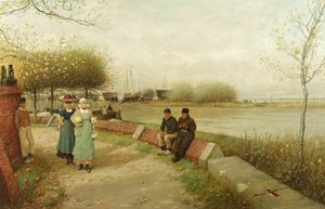 An Exchange of Compliments - Muiden, North Holland, c.1881