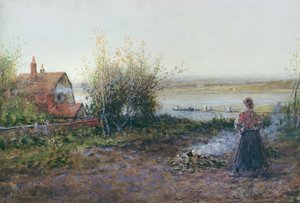 Bawdsey Ferry, near Felixstowe by George Henry Boughton