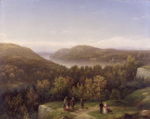 Hudson River Valley from Fort Putnam, West Point, 1855