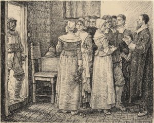 The Puritan Wedding Interrupted