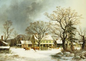 Seven Miles to Salem by George Henry Durrie
