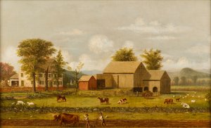 Summer Farm Scene by George Henry Durrie