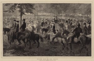 Rotten Row in the Season by George Housman (after) Thomas