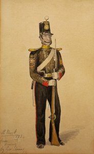 Colour Sergeant of the Royal Marine Artillery, 1854