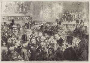 The Peace Illuminations, a Street Scene by George Housman Thomas