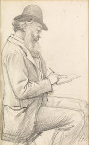 Lord Leighton Sketching by George Howard