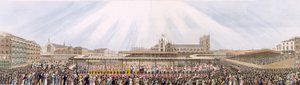 View of the Coronation Procession of King George IV from Westminster Hall to the Abbey, 19th July 1821 by George Humphrey