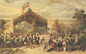 The Licensed Victuallers Annual Dinner, Mermaid Tavern, Hackney, 1866