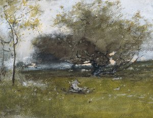 Old Apple Trees by George Inness