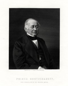 Prince Gorchakov, Russian diplomat, 19th century by George J. Stodart