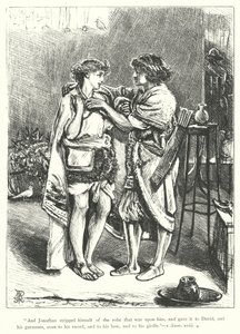 David and Jonathan by George John Pinwell