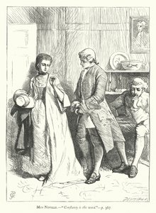 Illustration for She Stoops To Conquer by George John Pinwell