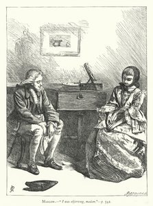 Illustration for She Stoops To Conquer (engraving) by George John Pinwell