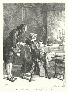 Illustration for She Stoops To Conquer by George John Pinwell