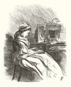 Illustration for Stanzas on Woman by George John Pinwell