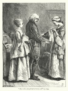 Illustration for The Deserted Village by George John Pinwell