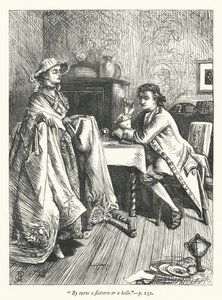 Illustration for The Double Transformation (engraving) by George John Pinwell