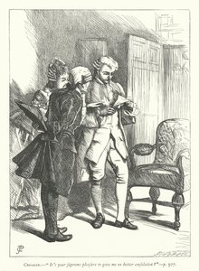 Illustration for The Good-Natured Man by George John Pinwell