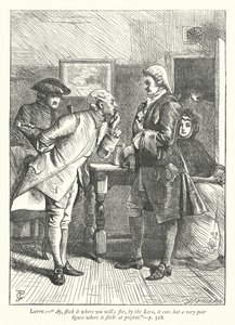 Illustration for The Good-Natured Man by George John Pinwell