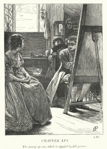 Illustration for The Vicar of Wakefield (engraving) by George John Pinwell