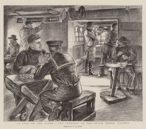 A Ship on the Sands, the Interior of the Beach House, Caister