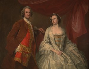 A Man and a Woman, Possibly of the Missing Family, of Little Park House, Wickham, Hampshire