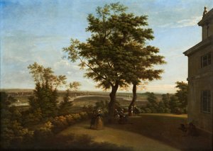 Westcombe House, View from the Terrace, with London in the Distance by George Lambert