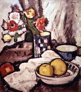 Still Life of Roses and Fruit