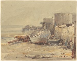 Beached Vessel by George Loring Brown