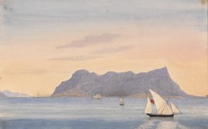 The Rock of Gibraltar from Algeciras (Spain)