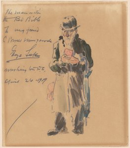 The Man with the Red Bible by George Luks