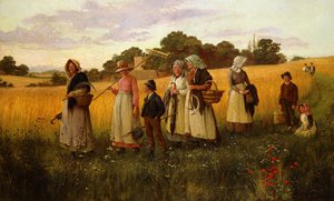 Barley Cutters Returning from Work by George Marks