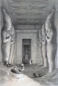 Interior of the Great Temple, Abu Simbel, 19th century