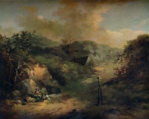 A Hillside with Tramps Reposing