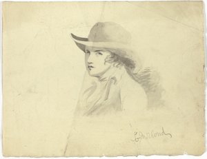 Bust of Youth Wearing Hat; Angel Head
