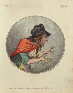 Cartoon of an Old Woman, etched by Isaac Cruikshank by George Moutard Woodward
