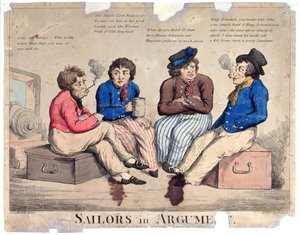 Sailors in Argument, engraved by Roberts