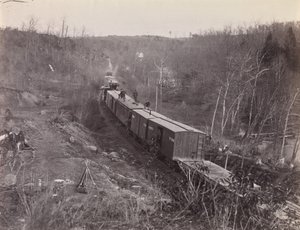 Bull Run. Orange and Alexandria R.R. near Union Mills, 1861-65 by George N. Barnard