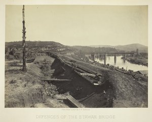 Defenses of the Etawah Bridge by George N. Barnard