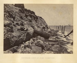 Exterior View of Fort Sumter by George N. Barnard