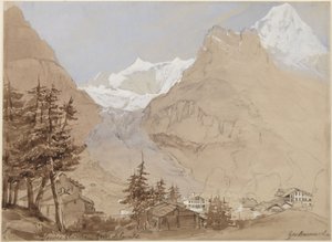 Lower Glacier, Grindelwald by George N. Barnard