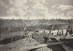 Rebel Works in Front of Atlanta, Georgia, No. 5 by George N. Barnard